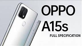 Oppo A15s Full phone specifications