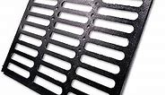 Cast Iron Drain Grate, 24x24 Outdoor Drain Cover, B125 Class Sewer Grate, Durable Heavy Duty Channel Grate, Black Square Drainage Grate for Concrete Floor (23.6”x23.6”)