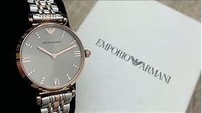 Emporio Armani Rose Gold Tone Stainless Steel Ladies Watch AR1840 (Unboxing) @UnboxWatches