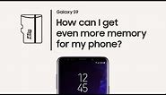 Galaxy S9: How to use Expandable Storage