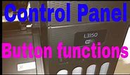Epson L3150 control panel button functions