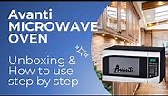 Avanti MT9K3S Single Microwave Oven | How to use microwave oven step by step for the first time