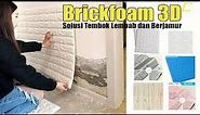 Wallpaper brickfoam 3D, solusi untuk tembok lembab dan berjamur