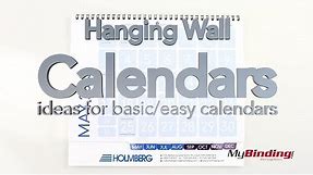 Hanging Wall Calendars - Ideas for Basic Calendars