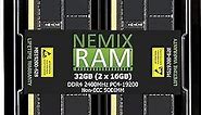 32GB (2x16GB) DDR4-2400MHz PC4-19200 1.2V SODIMM Laptop Memory by NEMIX RAM