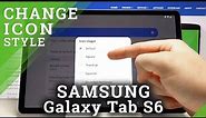 How to Change Icon Shape in SAMSUNG Galaxy Tab S6 – Find Icon Settings