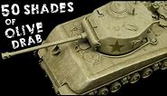 50 Shades Of Olive Drab! | M4A3E8 Sherman Easy 8 | Tamiya 1/48