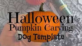 Halloween Pumpkin Carving Tutorial: Dog Stencil