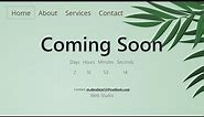 How to Make Coming Soon Website in HTML CSS & JavaScript