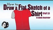 How to draw a flat sketch of shirt in Illustrator (Part 2)