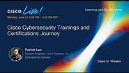 Cisco Cybersecurity Trainings and Certifications Journey