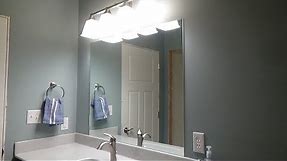 How to Install a Mirror Using Adhesive - Gluing a Vanity Mirror