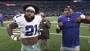 Ezekiel Elliott, Saquon Barkley swap jerseys after Cowboys win