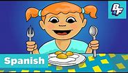 Learn Spanish Food Vocabulary with BASHO & FRIENDS - I'm Hungry Food Song - ¡Tengo Hambre!