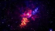 4K Space Galactic Nebula Particles