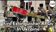 Makeshift Fire Extinguisher RPG Warheads In Ukraine