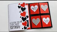 Beautiful Handmade Birthday Card Ideas for Boyfriend/Birthday Card For Hubby ​⁠@ArtCraftByTulsi