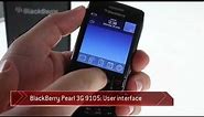BlackBerry Curve 9105 user interface