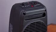 Comfort Zone Energy Save 1500-Watt Electric Ceramic Space Heater with Thermostat and Fan CZ442E