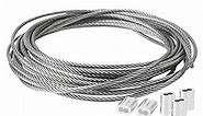 Aoneky 10Ft 7x19 1/8inch Stainless Steel Wire Rope