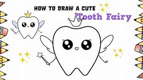 How To Draw A Cute Tooth Fairy [Easy and Step by Step]