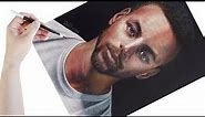 Colored Pencil Portrait of Stephen Curry! Realistic Drawing Time-Lapse -Faber Castelll Polychromos