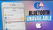 How to Fix the Bluetooth Unavailable Issue on iPhone 8 Plus | Bluetooth Doesn't Work