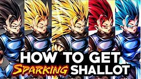 HOW TO GET FREE SPARKING SHALLOT! - Dragon Ball Legends - All Transformations Gameplay