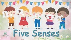 Five senses song | poem. pre-school learning poem for kids.