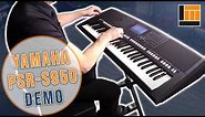 Yamaha PSR-S950 Arranger Workstation Keyboard [Product Demonstration]