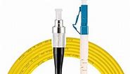 Eardion LC to FC Fiber Optic Patch Cable, 3M(9.8ft) LC-FC SingleMode Simplex Jumper Fiber Cable - 9/125um LC/UPC-FC/UPC Single Mode Fiber Optic Cable Cord