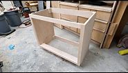 Making A Bathroom Vanity Cabinet with Drawers - Woodworking