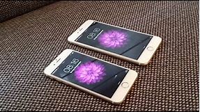 iPhone 6 (grey) and iPhone Plus (gold) first impressions!