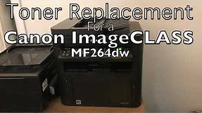 How to change toner on a Canon Laser Printer ImageCLASS MF264dw Print/Scan/Copy