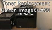 How to change toner on a Canon Laser Printer ImageCLASS MF264dw Print/Scan/Copy