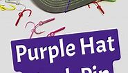 Purple Fish Hook Hat Pin