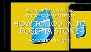 How to log in to Rosetta Stone: Tablet or Phone
