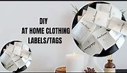 How to make clothing labels/tags at home using Canva