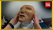 DIY Cardboard Mask - Quick & Easy (Front Man) #Costumes