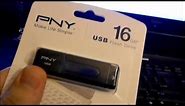 PNY Attache 16GB USB 2.0 Flash Drive Unboxing and Review