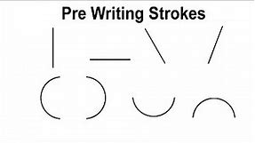 Pre writing Strokes | Pre writing strokes for nursery students| pre writing strokes in English