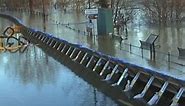 Timelapse of River Severn bursting its banks in Bewdley, Worcestershire | UK News | Sky News