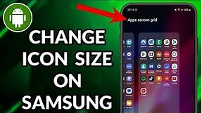 How To Change Icon Size On Samsung