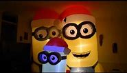 Christmas inflatable Minion Trio Kevin 8 & 5 feet tall night light decoration outside inside