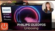 Unboxing Philips 55OLED935/12 Thomas Electronic Online Shop OLED 55" 2020 935-Serie OLED 4K TV