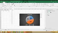 How to change color and text font of pie chart in Excel