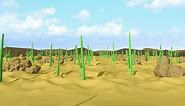 Download Cactus Desert Day Background Loop for free