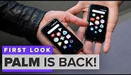 Palm is back with what looks like the tiniest iPhone ever