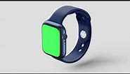 3 Angles | Apple Watch Green Screen Effect | Apple | Green Screen Video | 4K | Copyrights Free