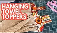 Making Hanging Kitchen Towel Topper Tutorial for Holiday Gift